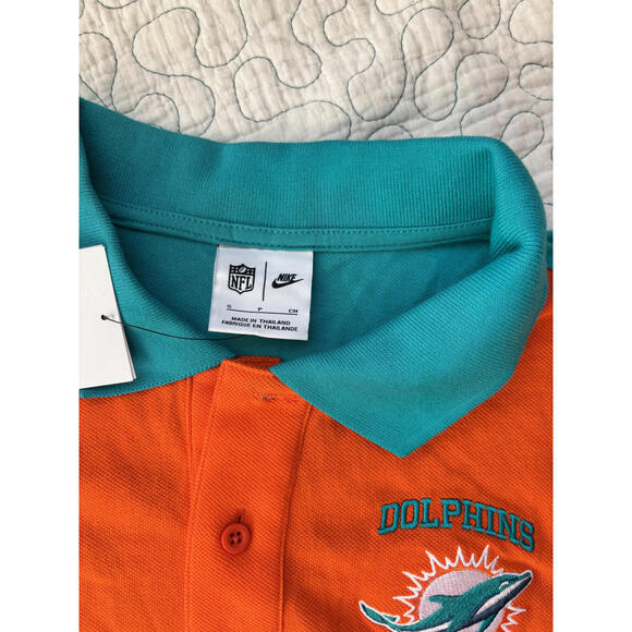 Nike Miami Dolphins NFL Team Polo Shirt‎ Size Small #442 - Picture 6 of 6